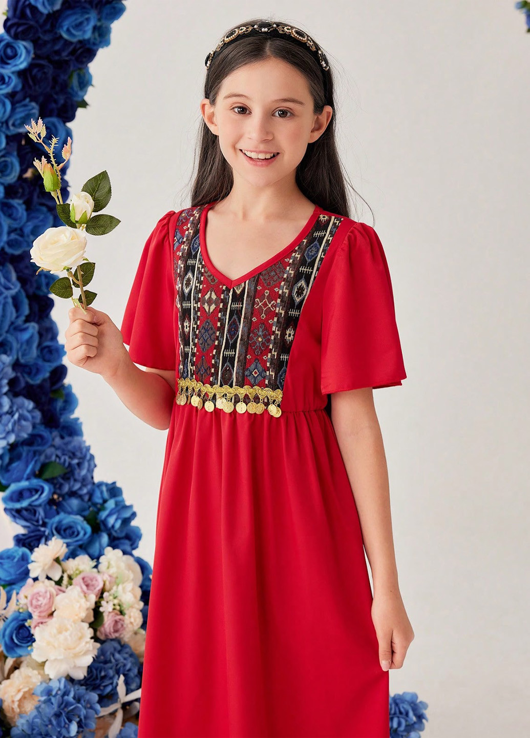 Красное платье SHEIN (324028389)