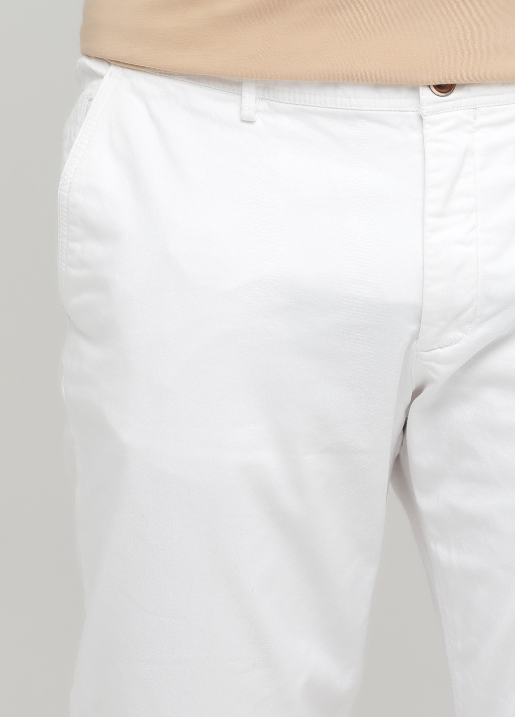 Белые кэжуал летние чиносы брюки Massimo Dutti