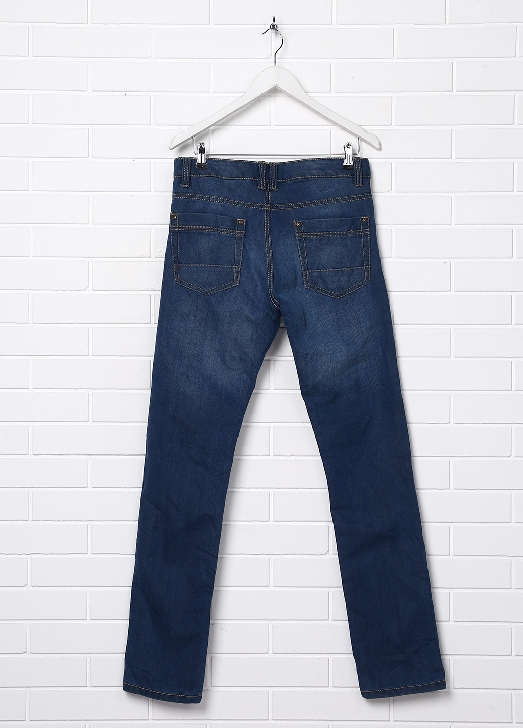Голубые демисезонные прямые джинсы Livergy