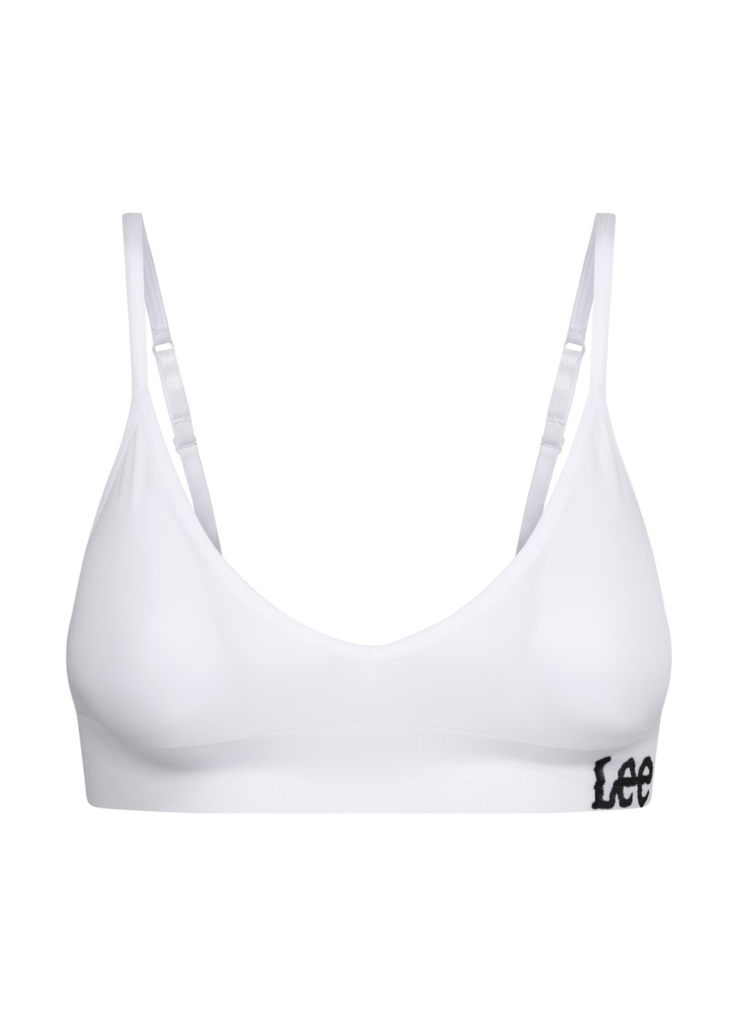 Белый брасьер бюстгальтер Lee без косточек полиэстер