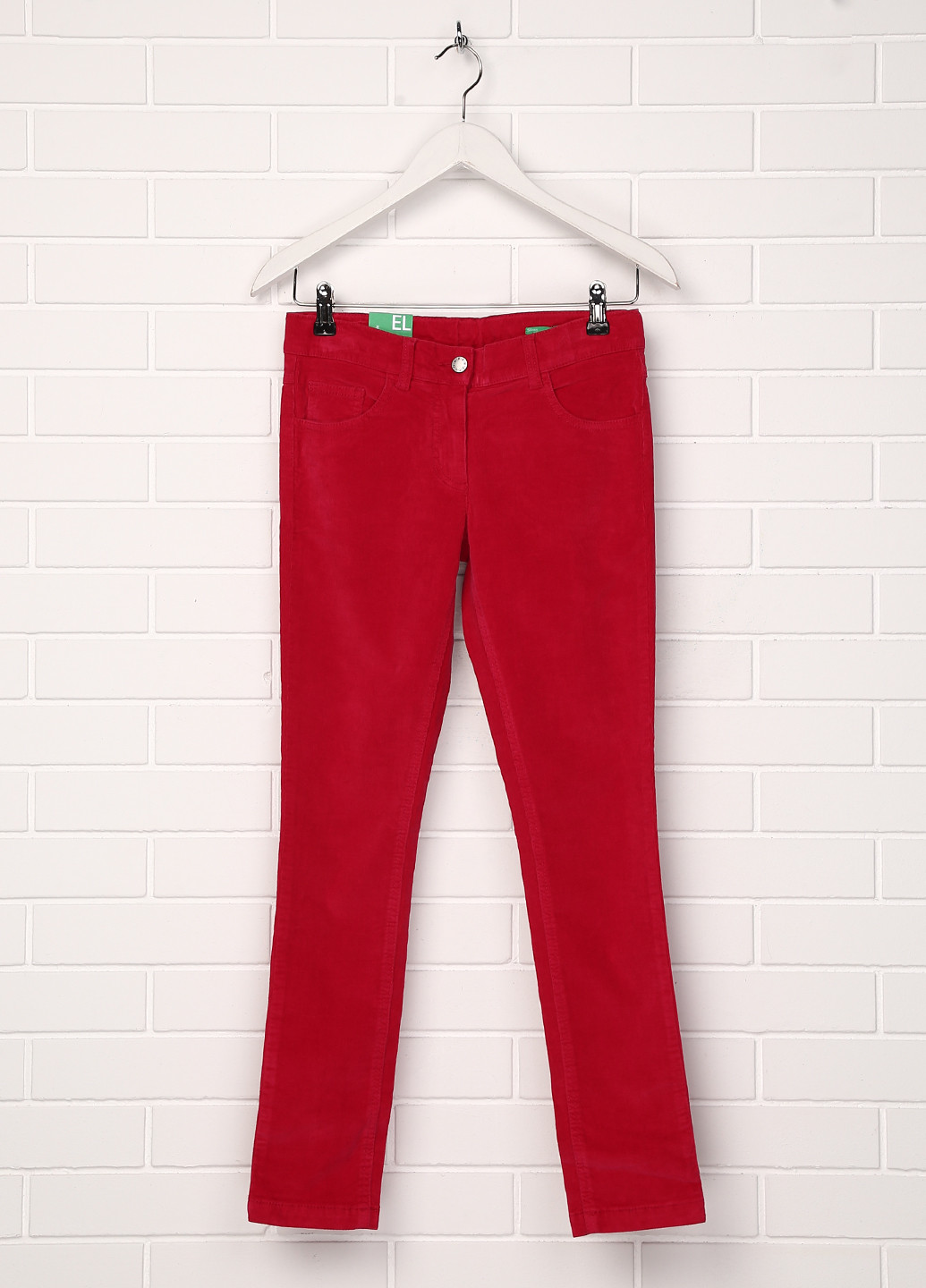 Розовые кэжуал демисезонные брюки United Colors of Benetton
