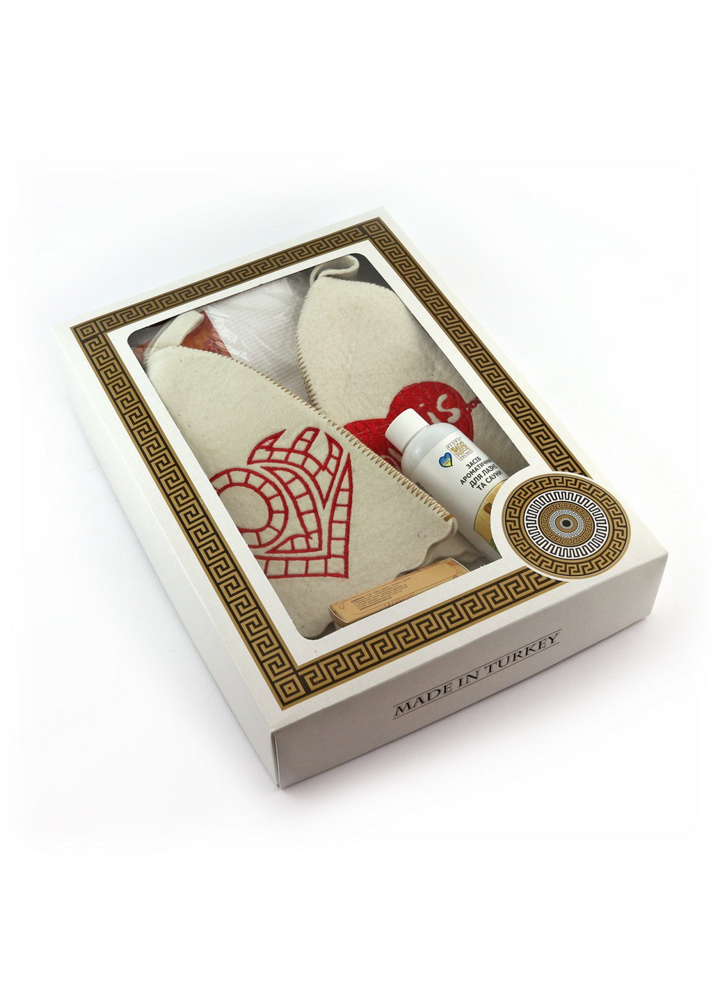 Подарунковий комплект для сауни Love is, парний 6 предметів Luxyart (219981561)