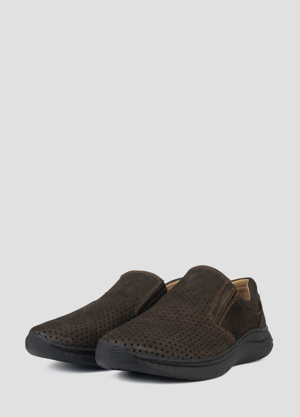 Коричневые кэжуал туфли Libero без шнурков