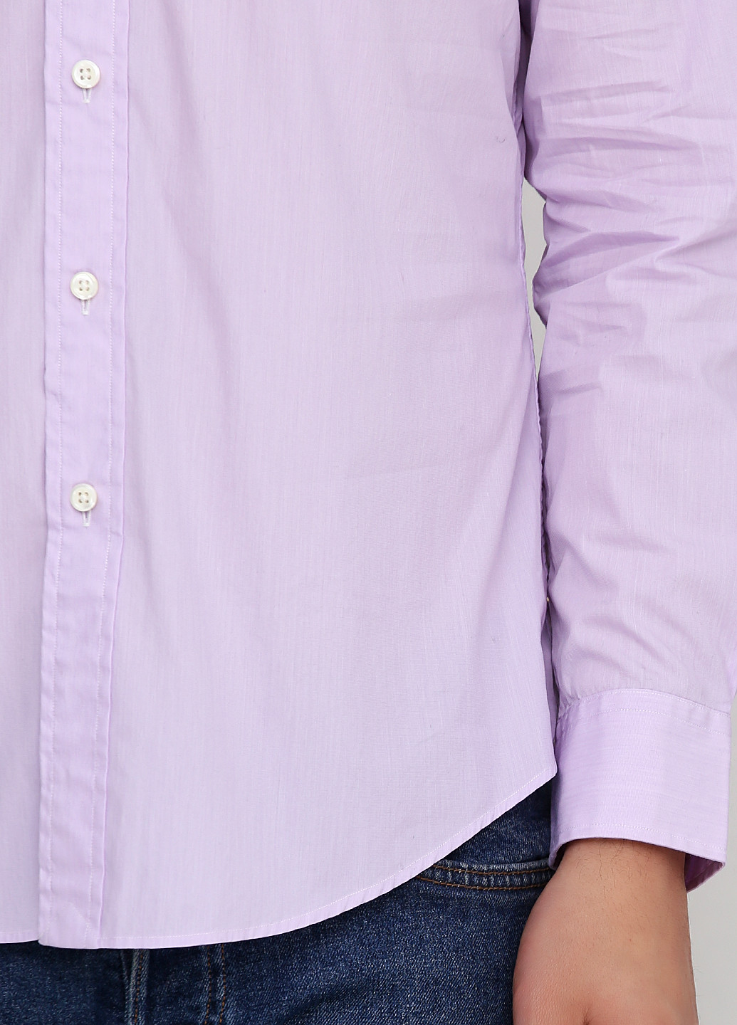 Сиреневая рубашка однотонная Ralph Lauren