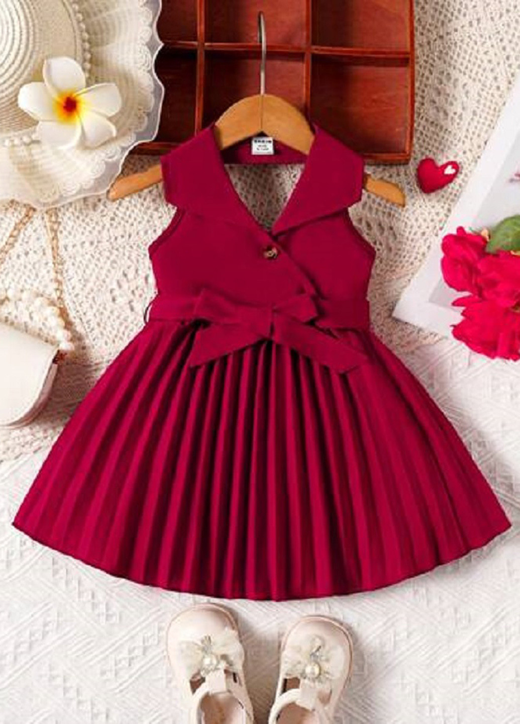 Бордовое платье SHEIN (328391999)