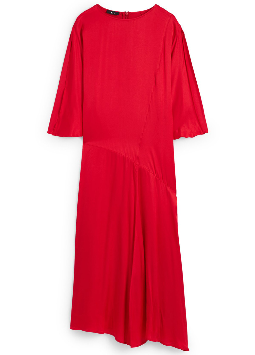 Червона кежуал сукня а-силует C&A однотонна