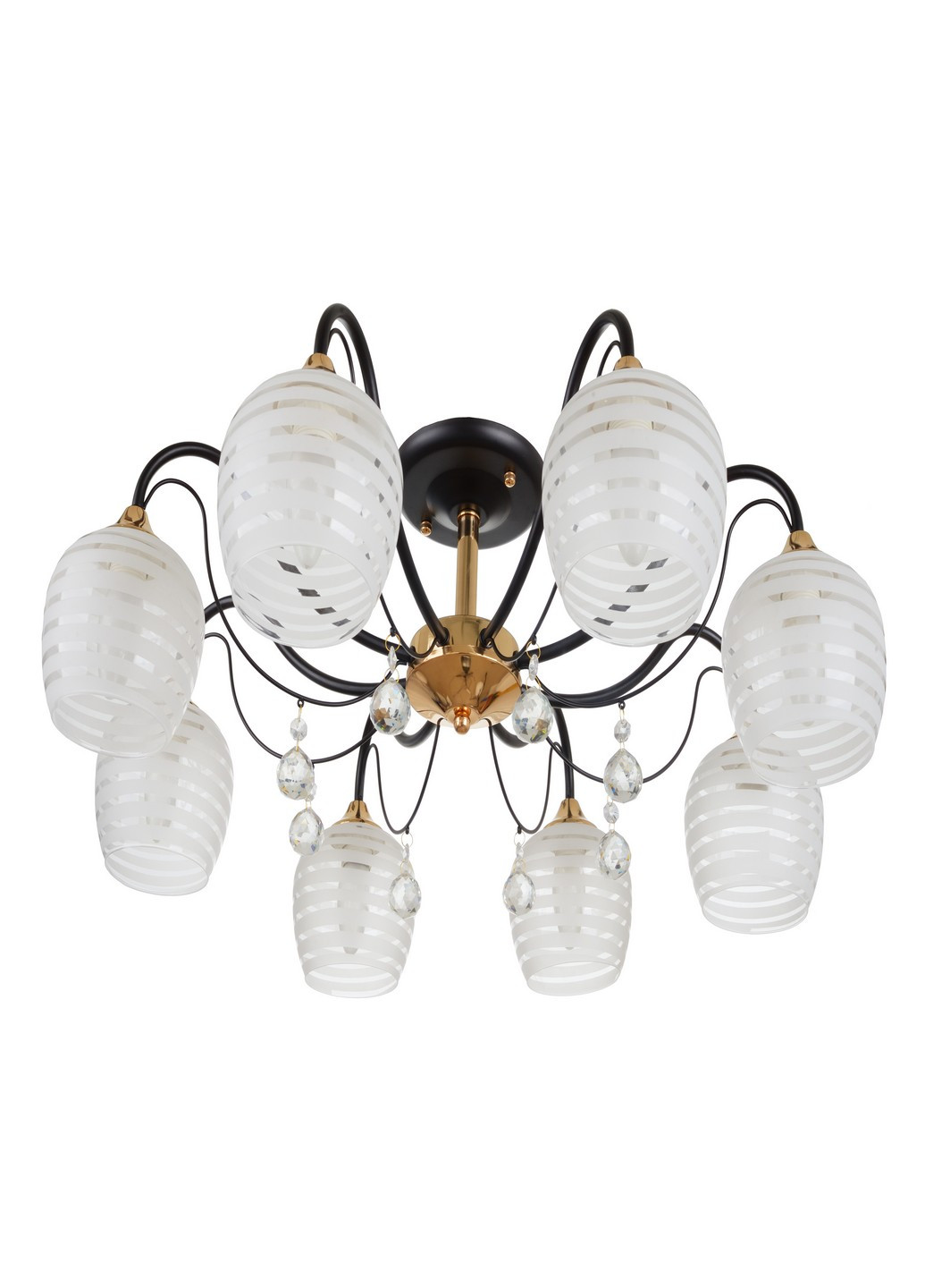Люстра LK-676S/8 E27 BK+FG Brille (186799997)