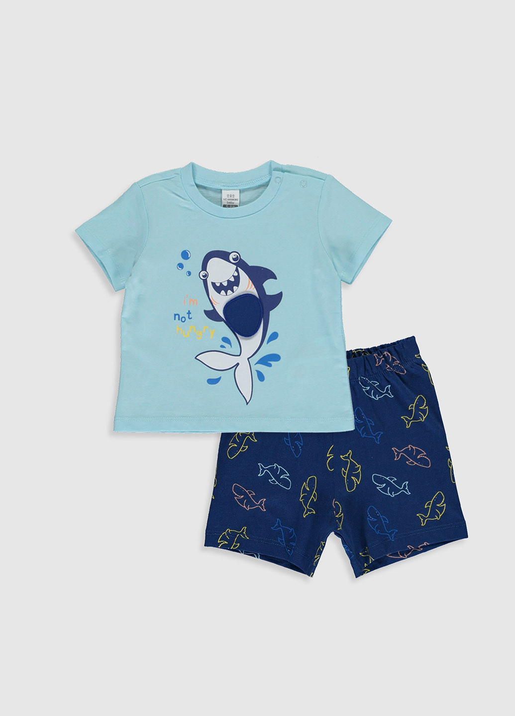 Синяя всесезон пижама (футболка, шорты) футболка + шорты LC Waikiki