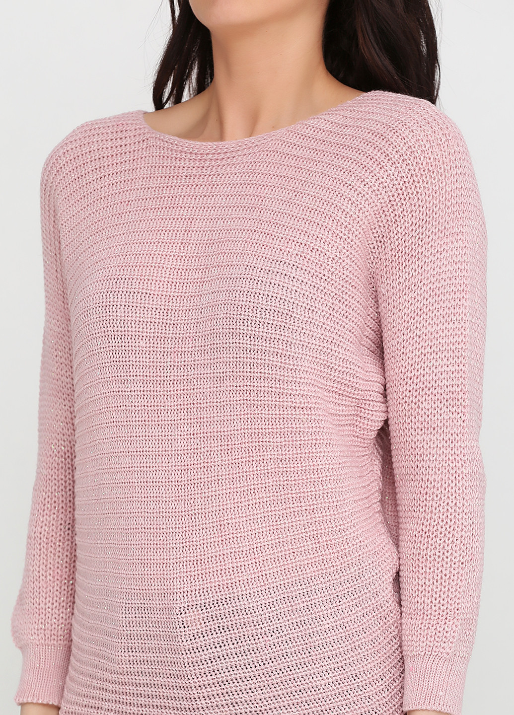 Светло-розовый демисезонный пуловер джемпер Askar Triko