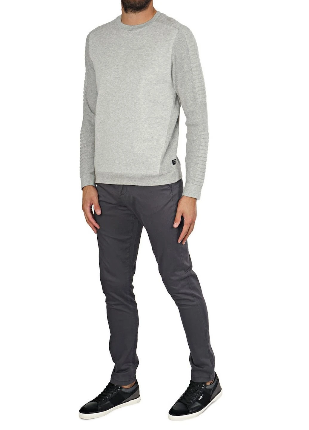Сірий демісезонний светр JACK&JONES