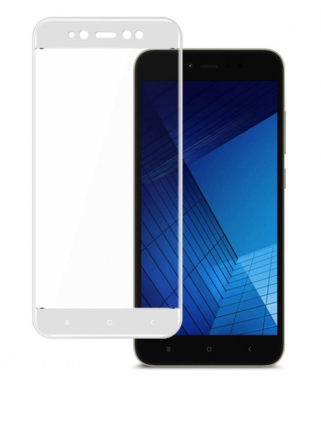 Защитное стекло с рамкой для Xiaomi Redmi 5A white CAA (96874994)