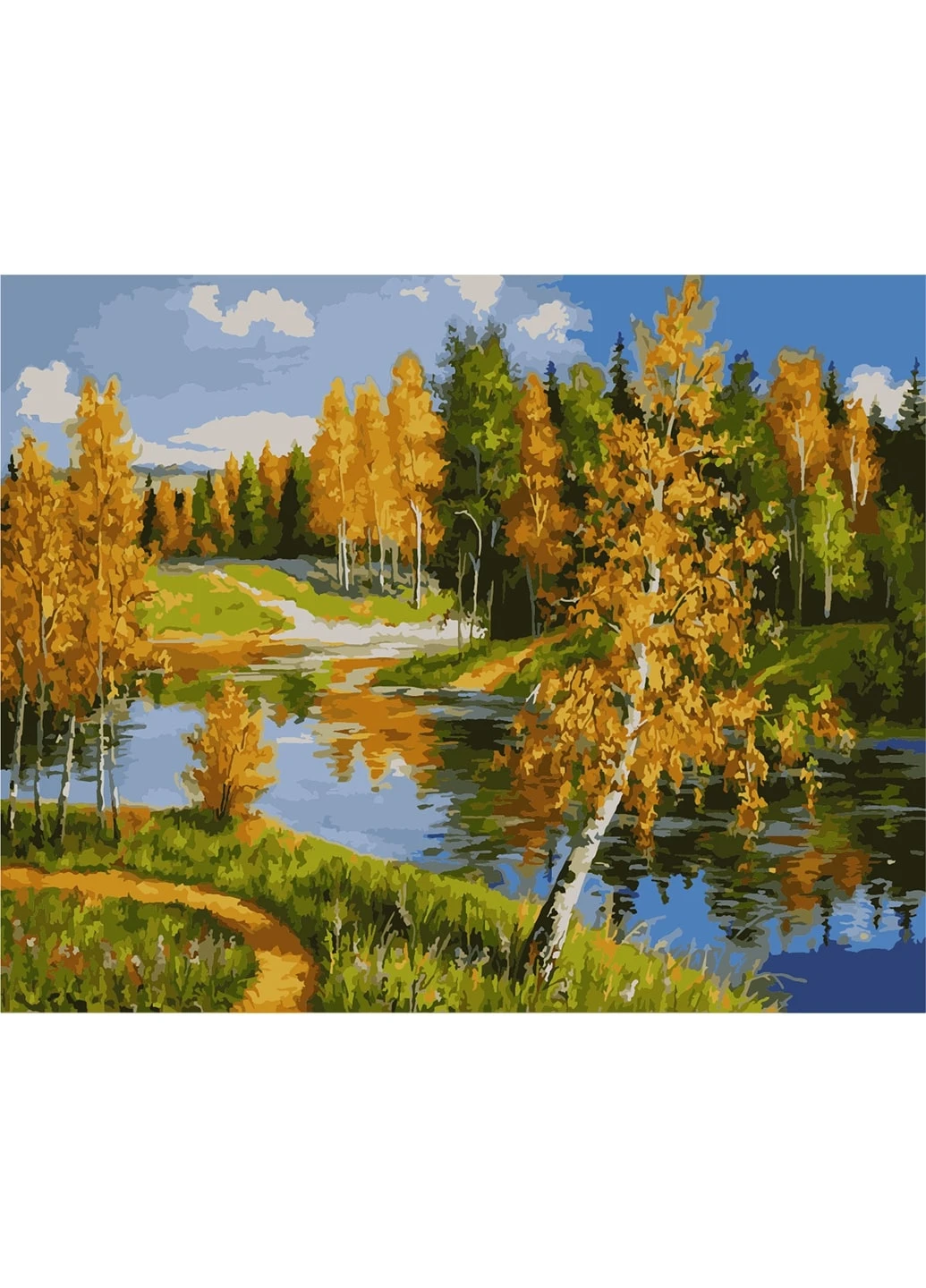 Картина по номерам "Осінь у лісі" 40х50 см ArtStory (250449347)
