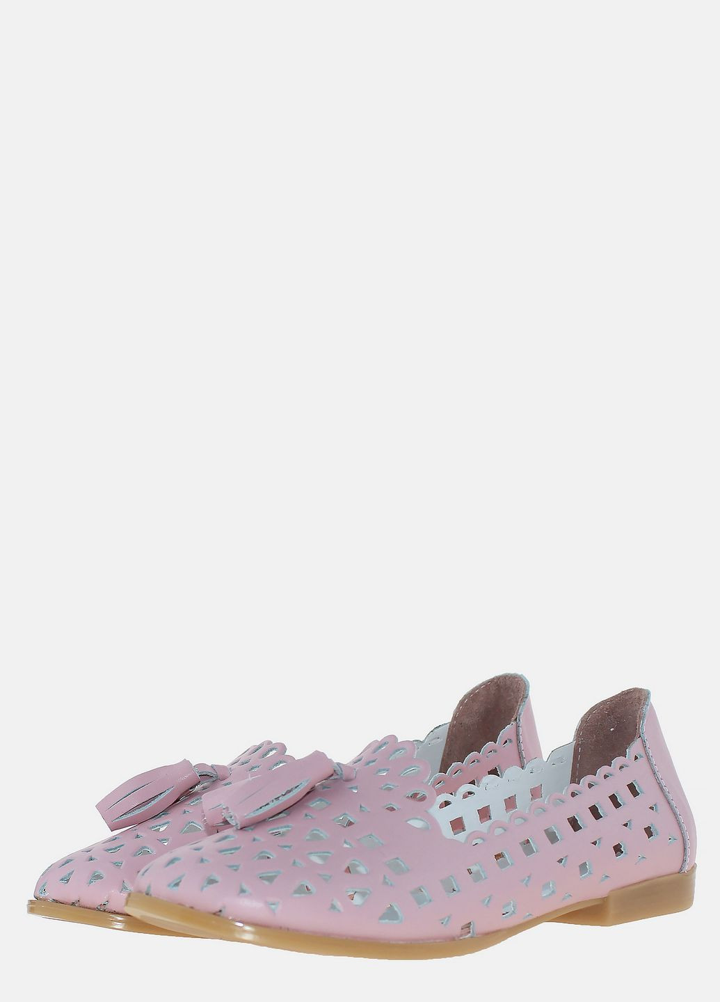 Женские балетки rv162 розовый Violetti | розовые однотонные натуральная кожа (317420573)