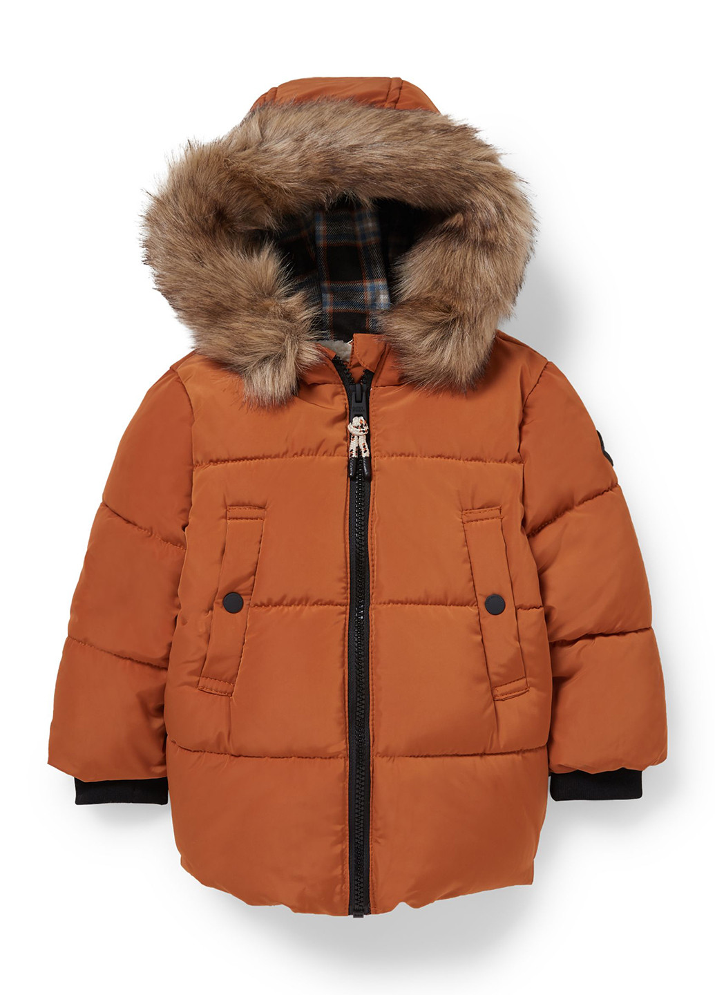 Светло-коричневая зимняя куртка C&A