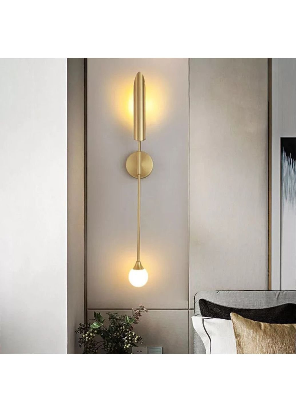 Бра настінне W1826-k Бронза 10х12х65 див. Sunnysky (253625883)