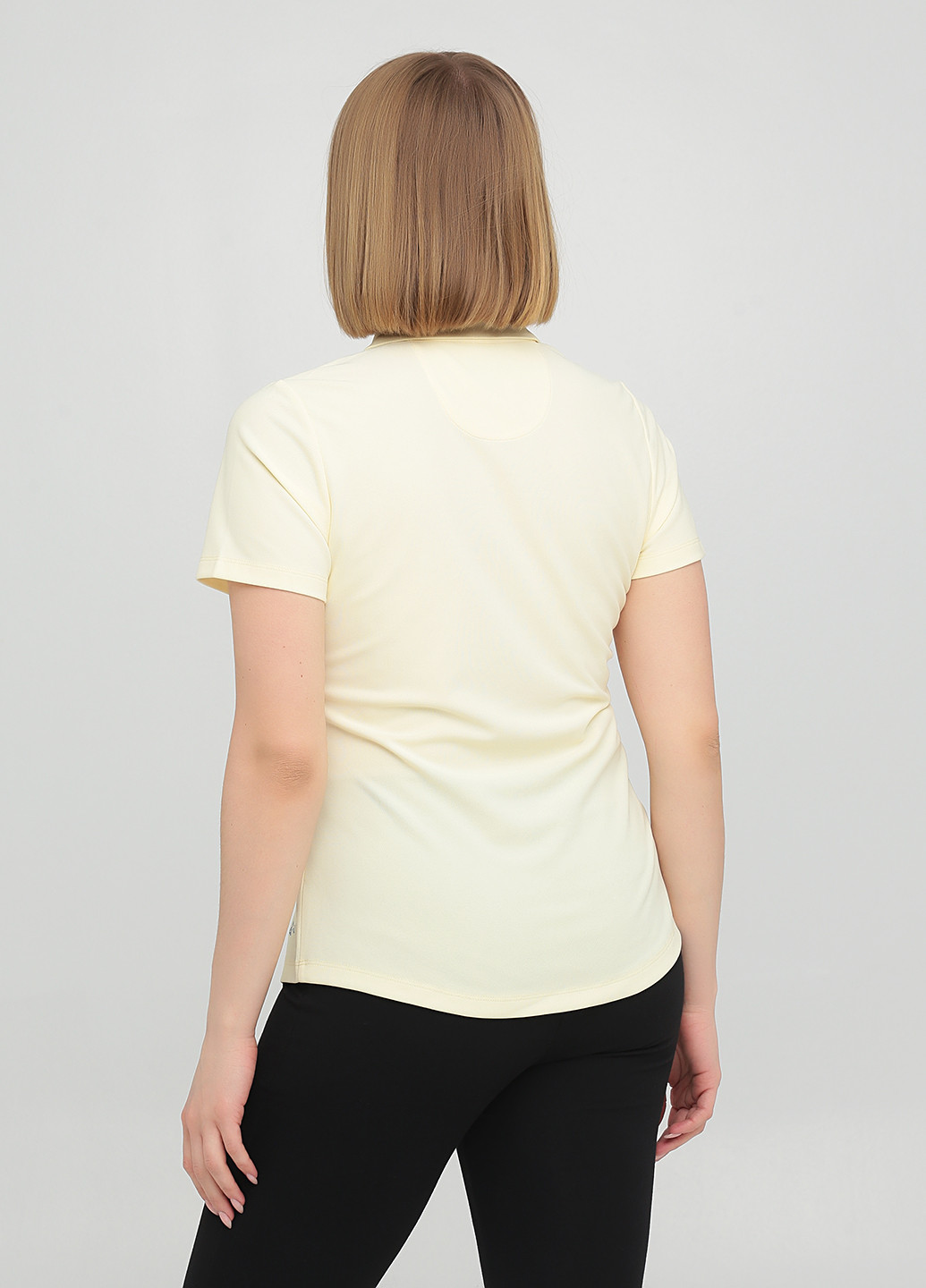 Светло-желтая женская футболка-поло Greg Norman однотонная
