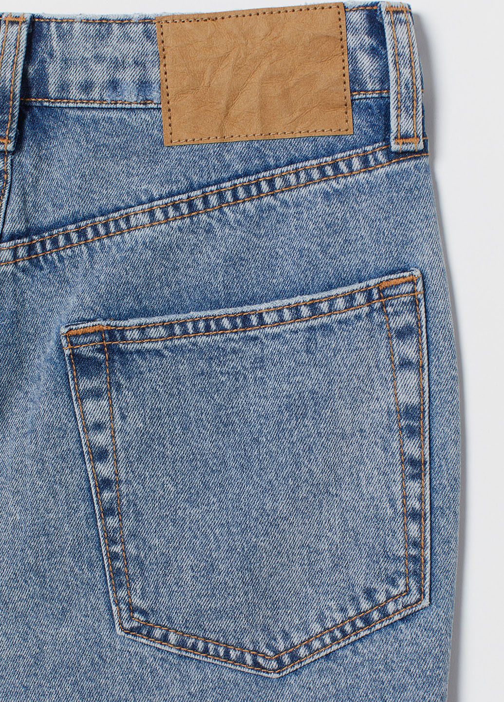 Синие демисезонные мом фит, зауженные джинсы H&M