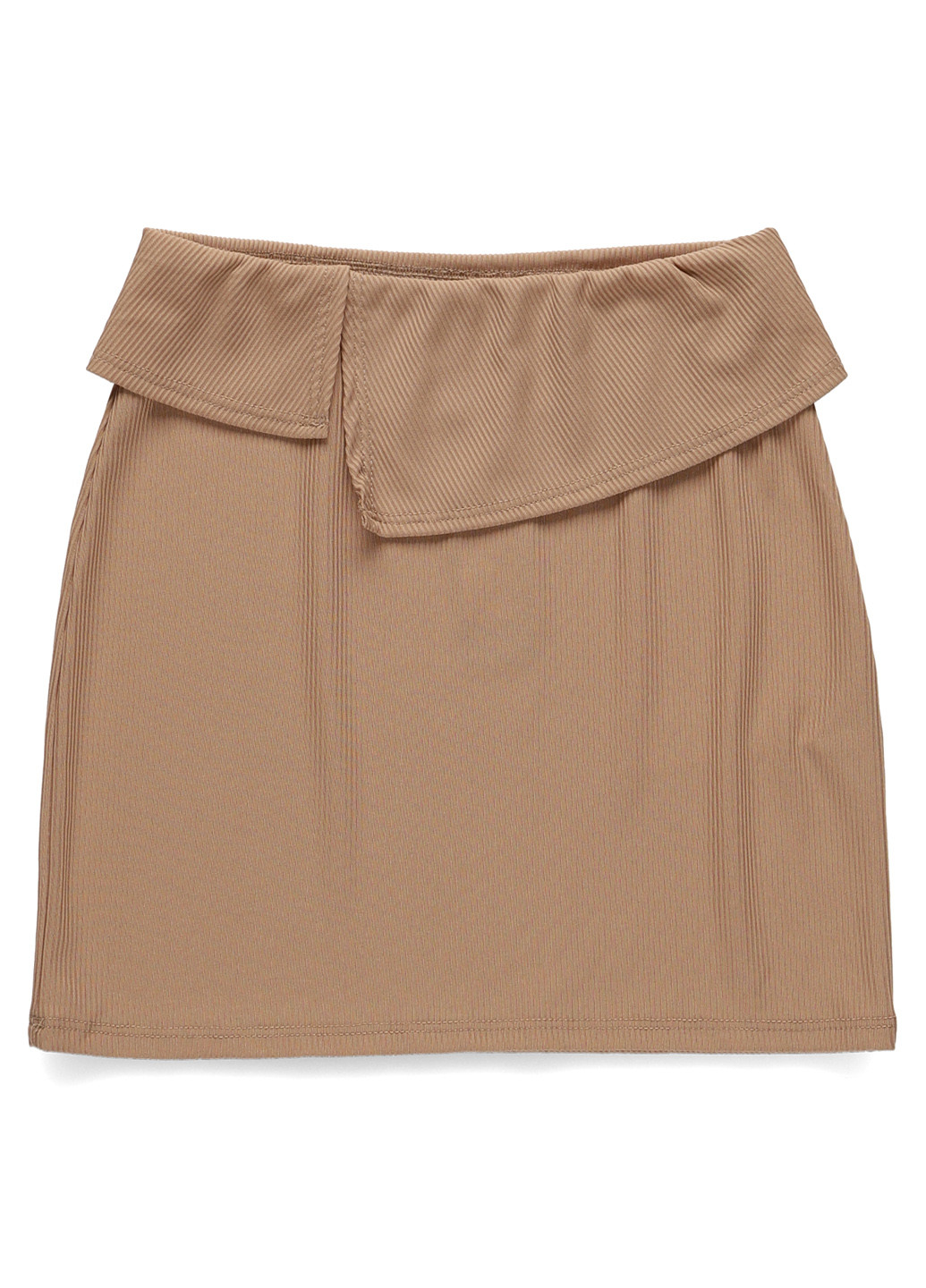 Бежевая кэжуал однотонная юбка PrettyLittleThing