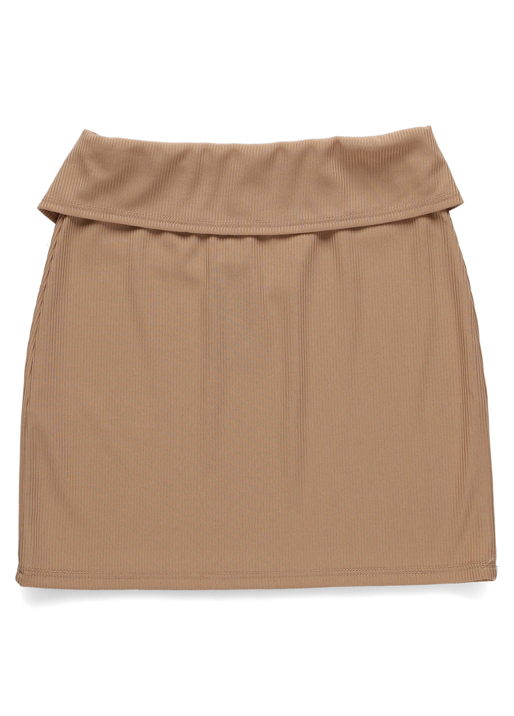 Бежевая кэжуал однотонная юбка PrettyLittleThing