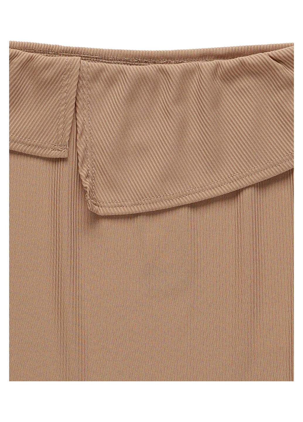 Бежевая кэжуал однотонная юбка PrettyLittleThing