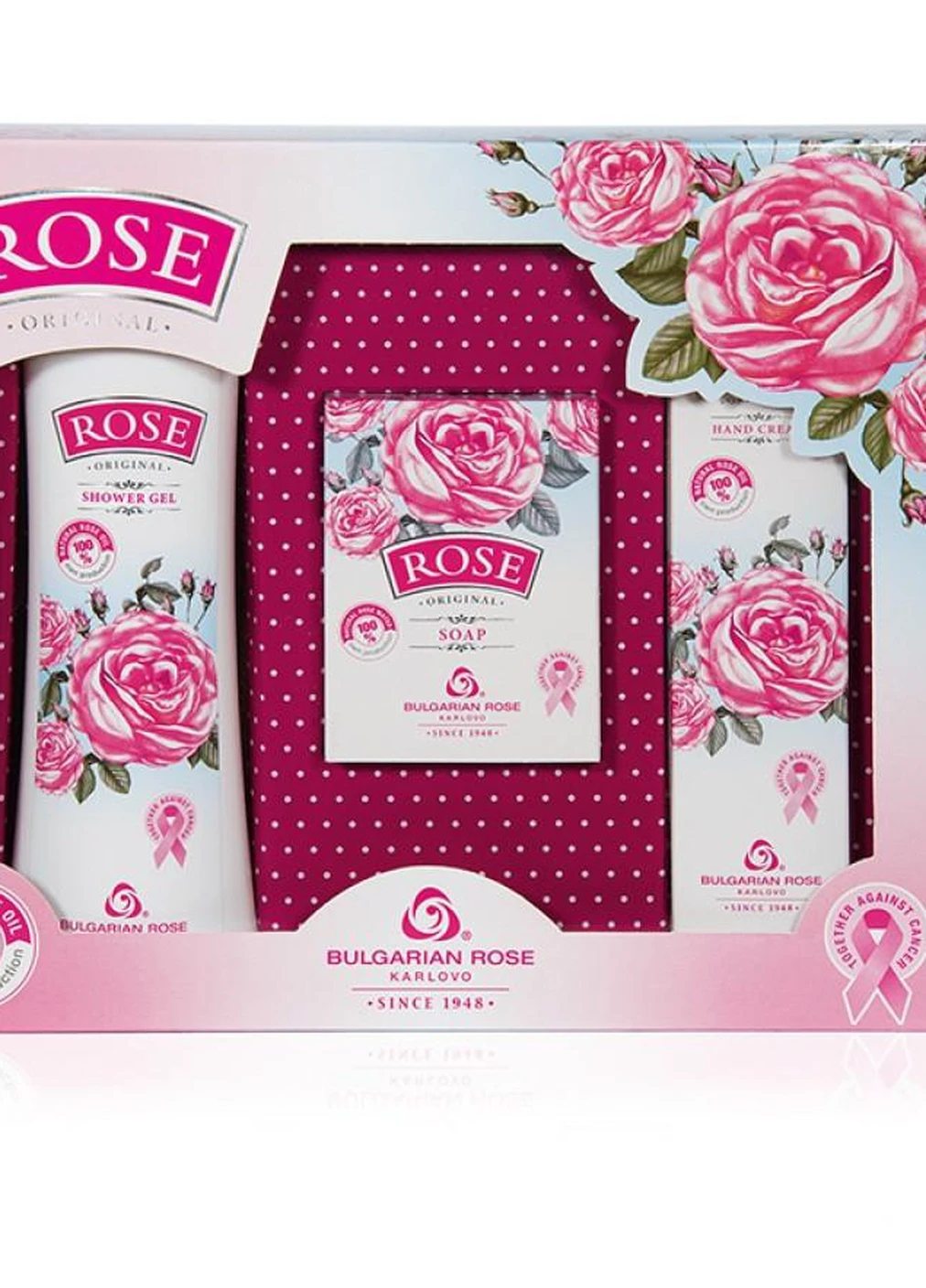 Rose Original от ПОДАРОЧНЬIЙ НАБОР (гель для душа, крем для рук, мыло) Bulgarian Rose (253927248)