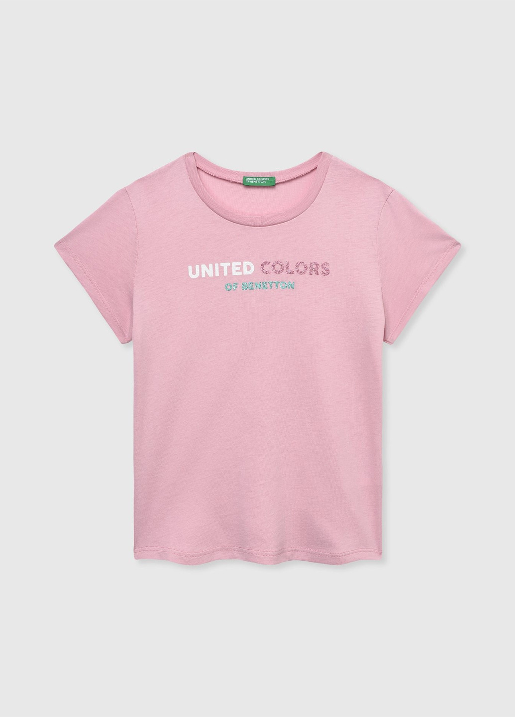 Рожева літня футболка United Colors of Benetton