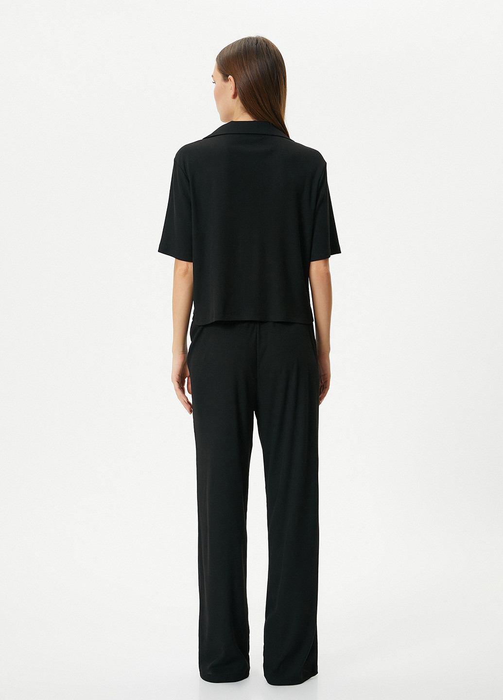 Чорна всесезон піжама (сорочка, штани) рубашка + брюки KOTON