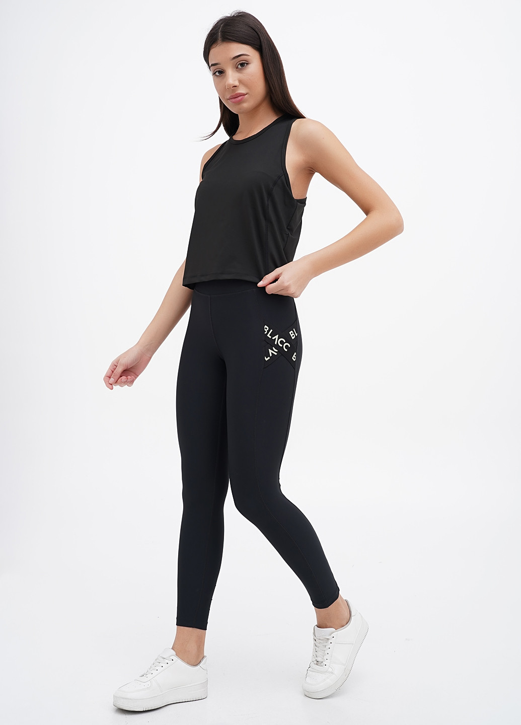 Черные демисезонные леггинсы BLACC
