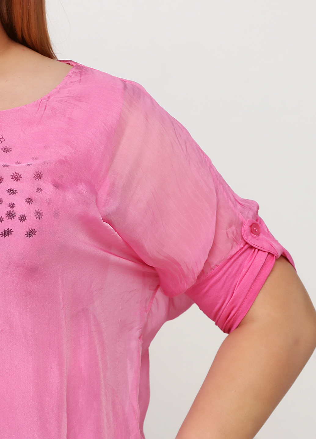 Розовая летняя блуза Made in Italy