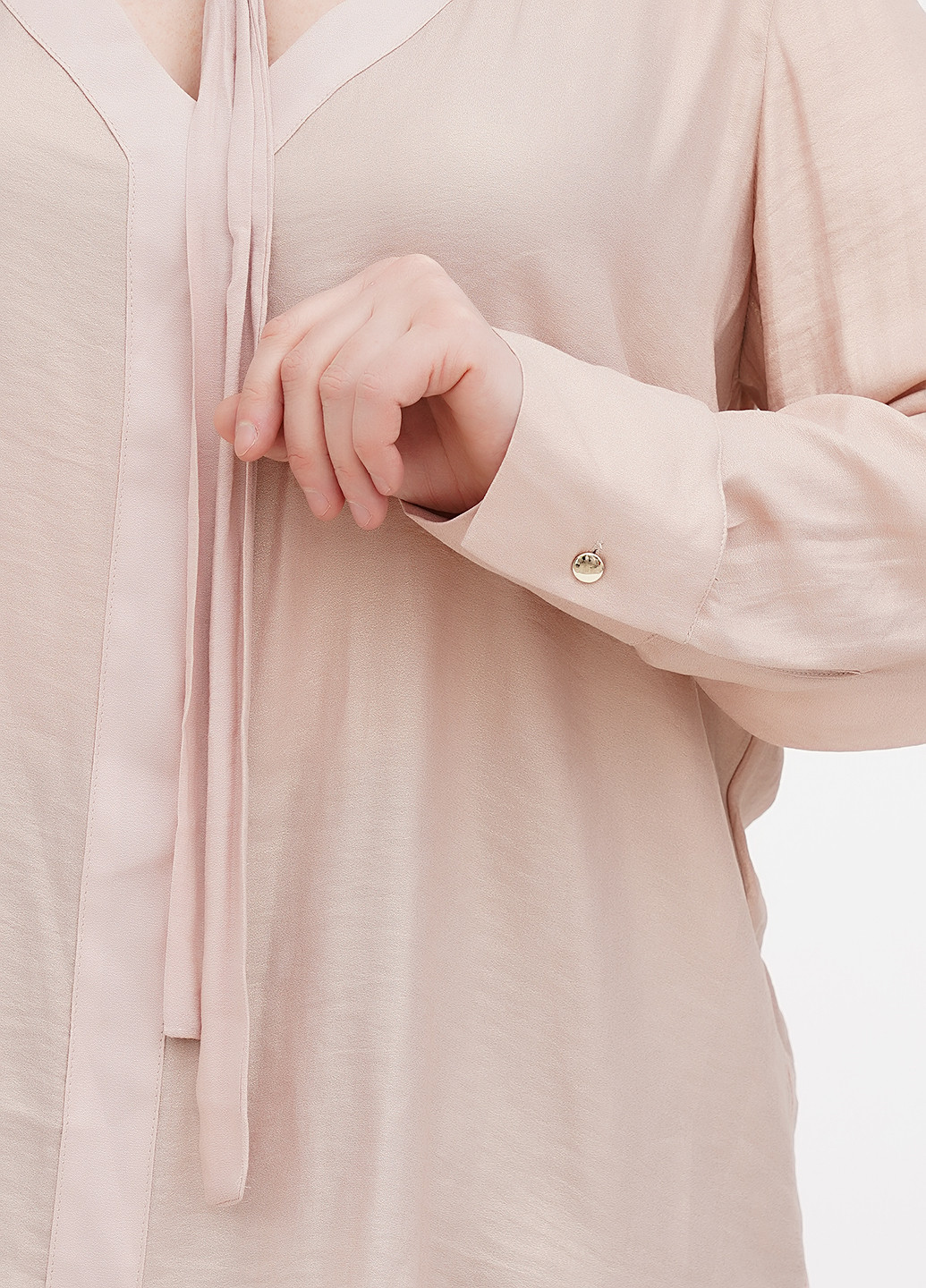 Светло-розовая демисезонная блуза Oltre