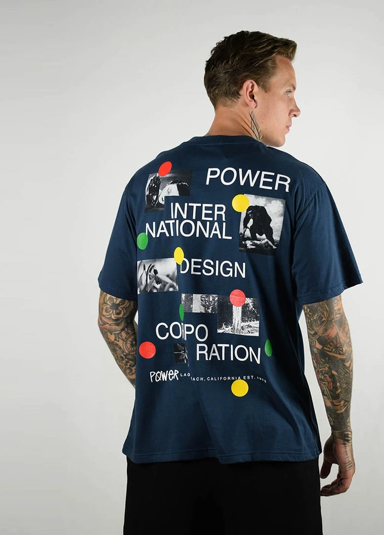 Синяя футболка мужская pidc, синий Power