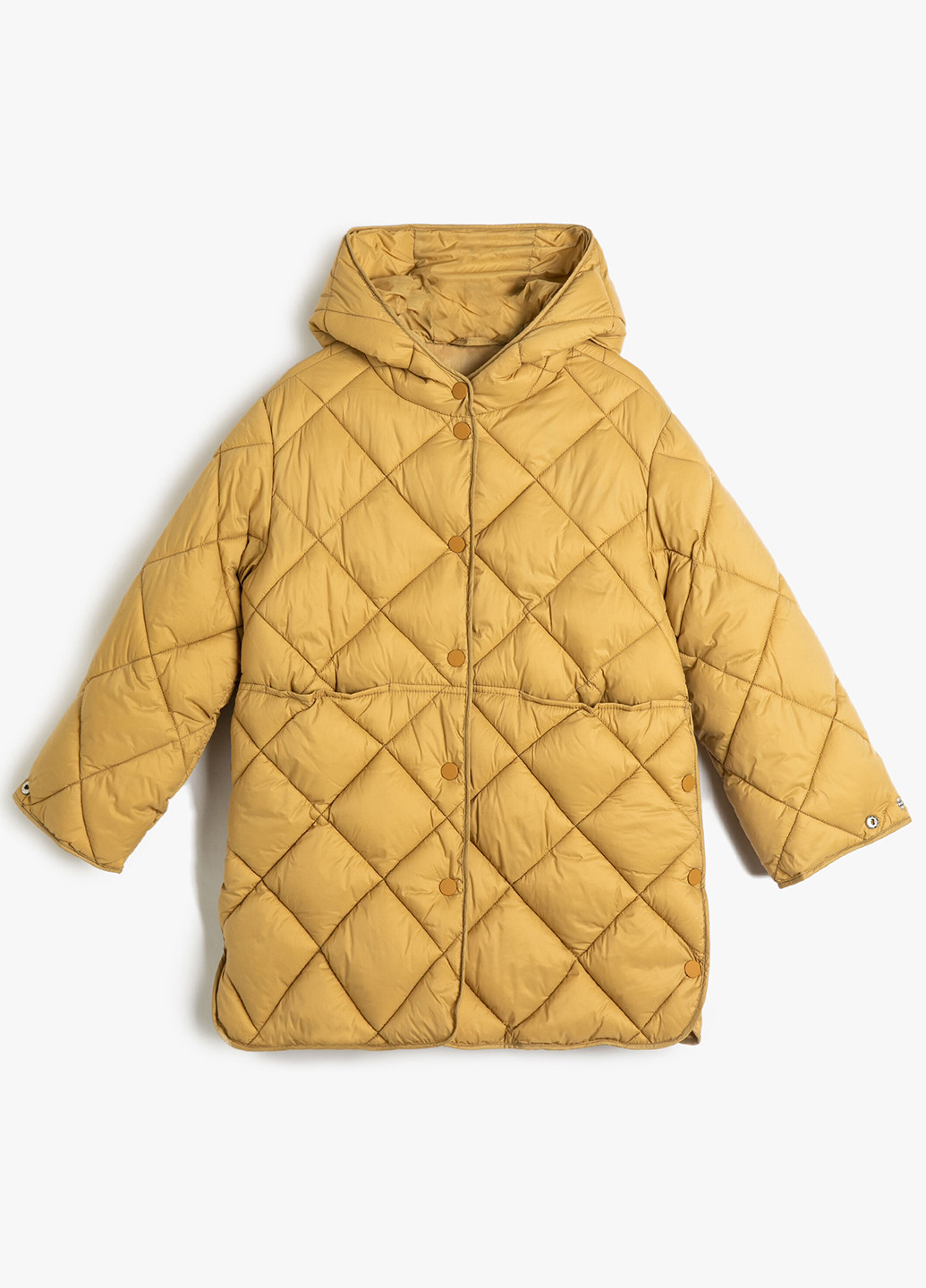 Горчичная демисезонная куртка куртка-пальто KOTON