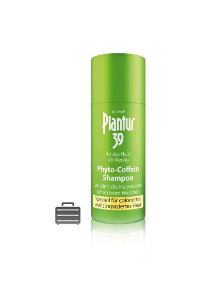 Шампунь проти випадіння пошкодженого та фарбованого волосся 50 мл Phyto-Coffein-Shampoo Plantur 39 (254551271)
