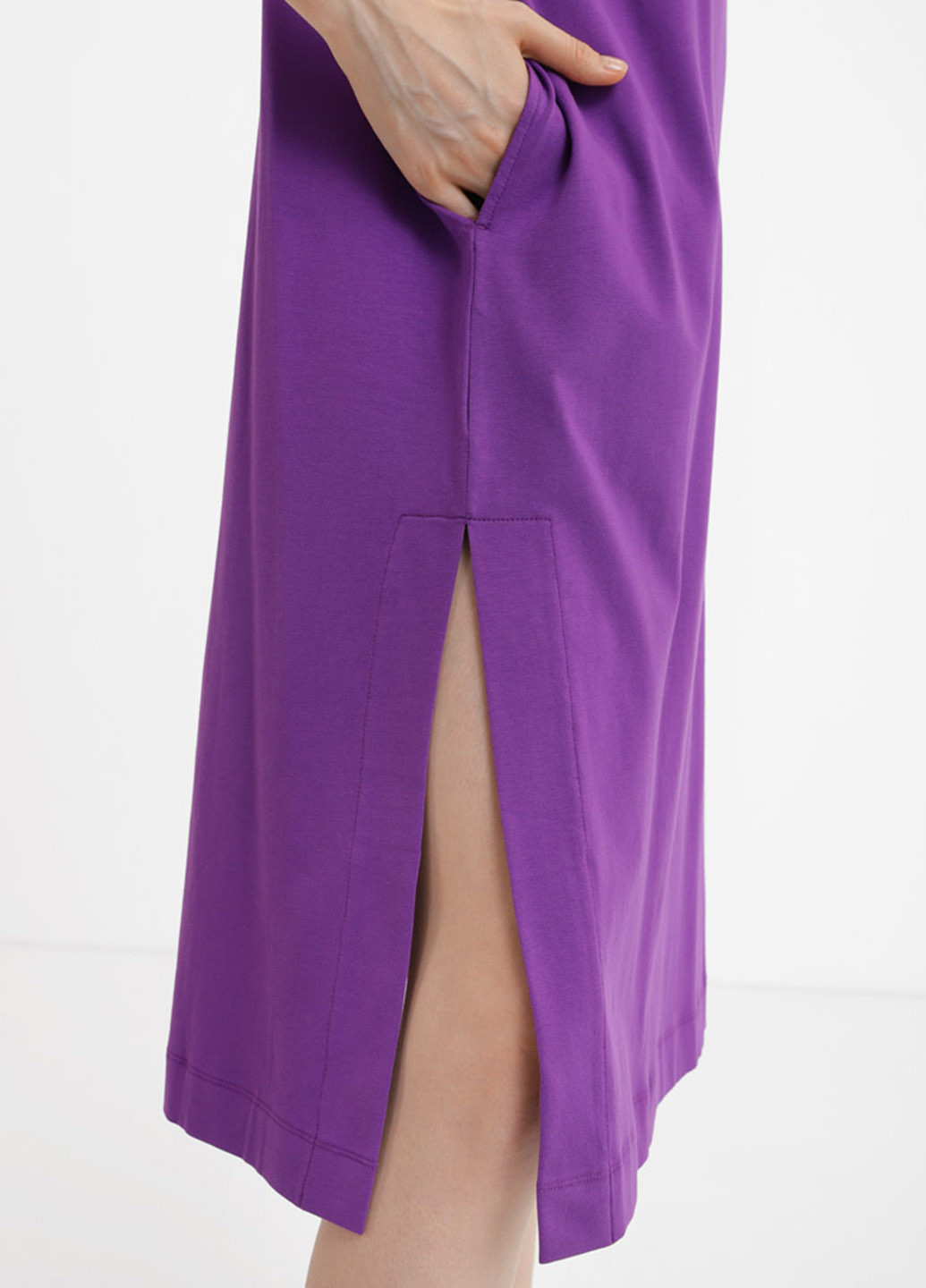 Фіолетова кежуал сукня сукня-футболка Promin однотонна
