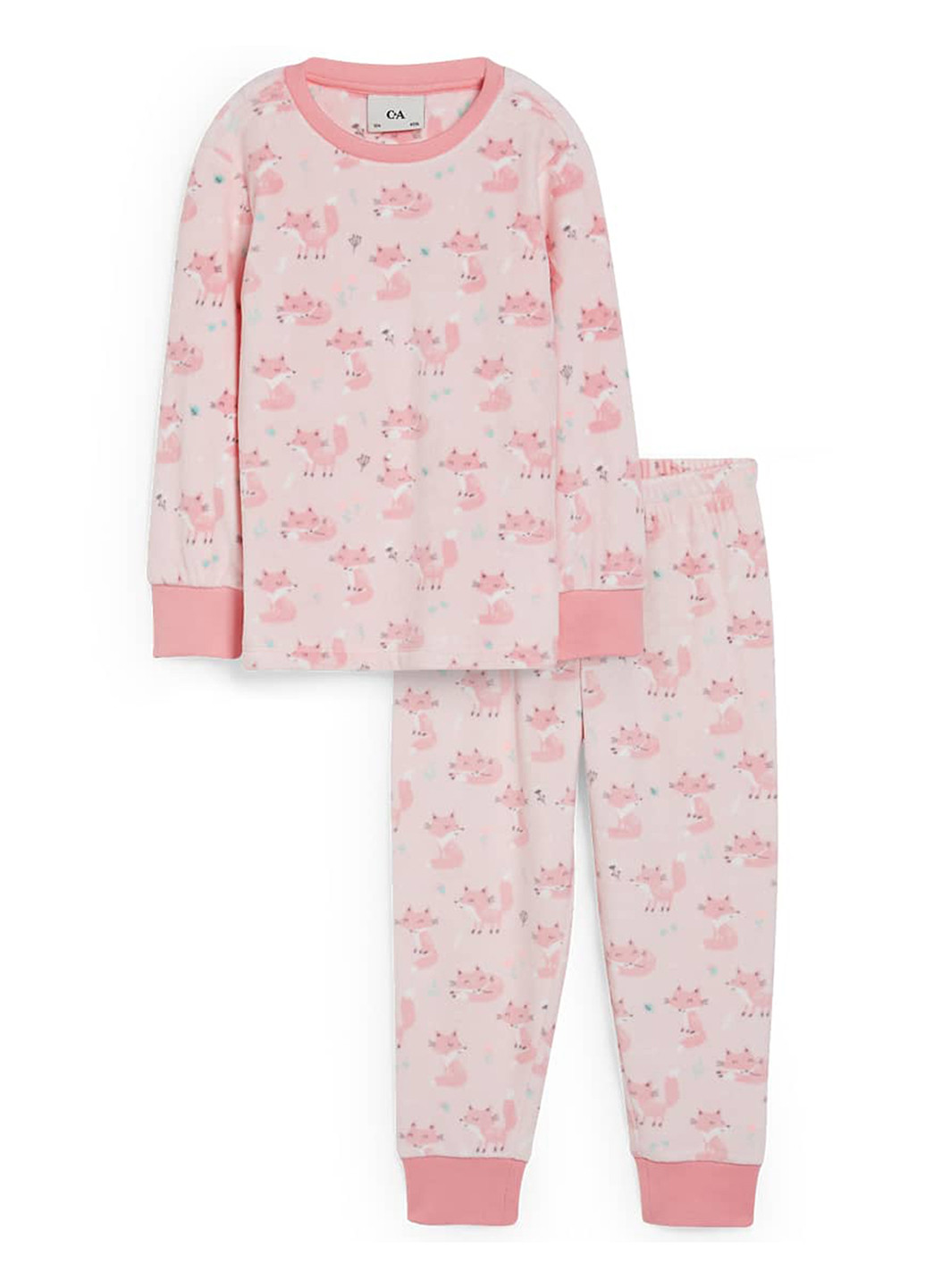 Светло-розовая всесезон пижама (свитшот, брюки) свитшот + брюки C&A