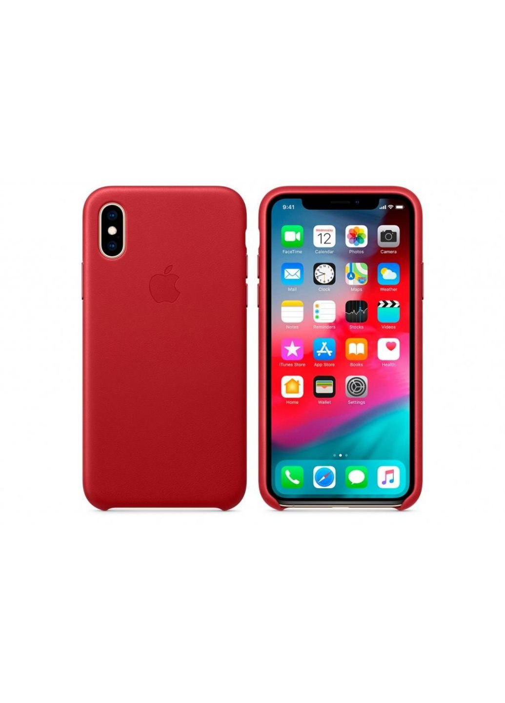 Чехол для мобильного телефона (смартфона) iPhone XS Leather Case - (PRODUCT)RED, Model (MRWK2ZM/A) Apple (201492460)