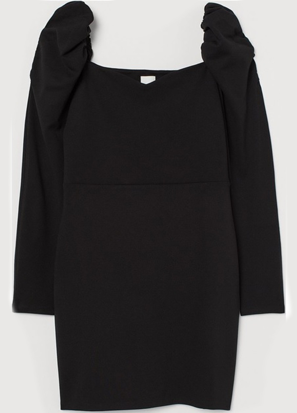 Чорна кежуал сукня футляр H&M однотонна
