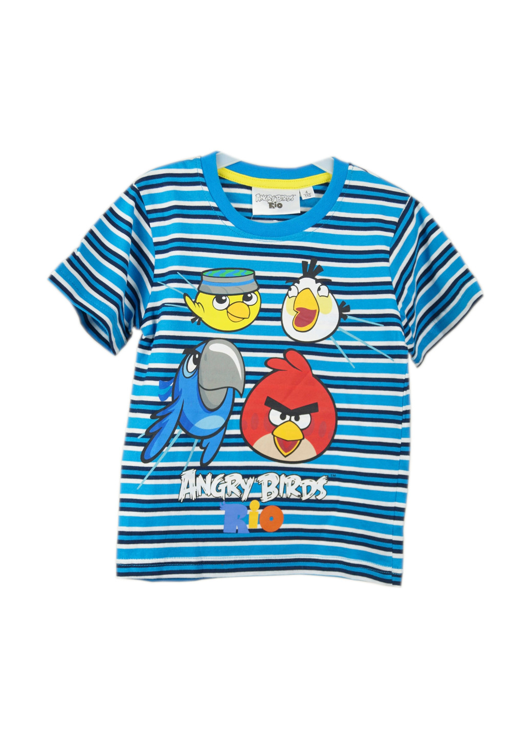 Синяя летняя футболка с коротким рукавом Angry Birds