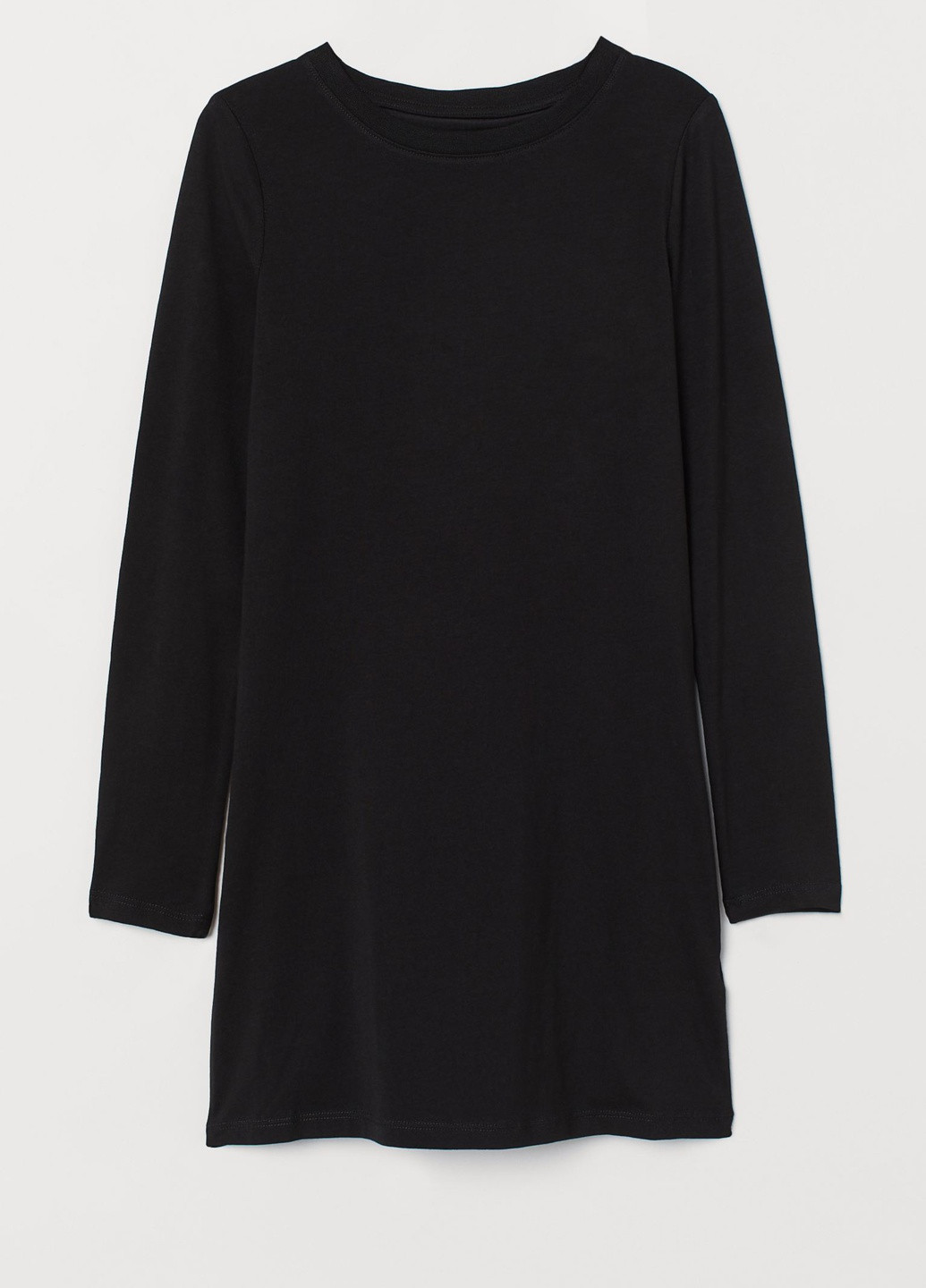 Черное кэжуал платье H&M однотонное