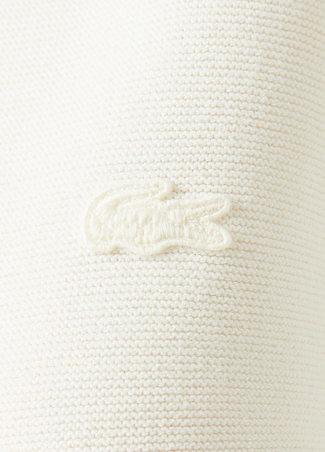 Кремовый демисезонный свитер Lacoste