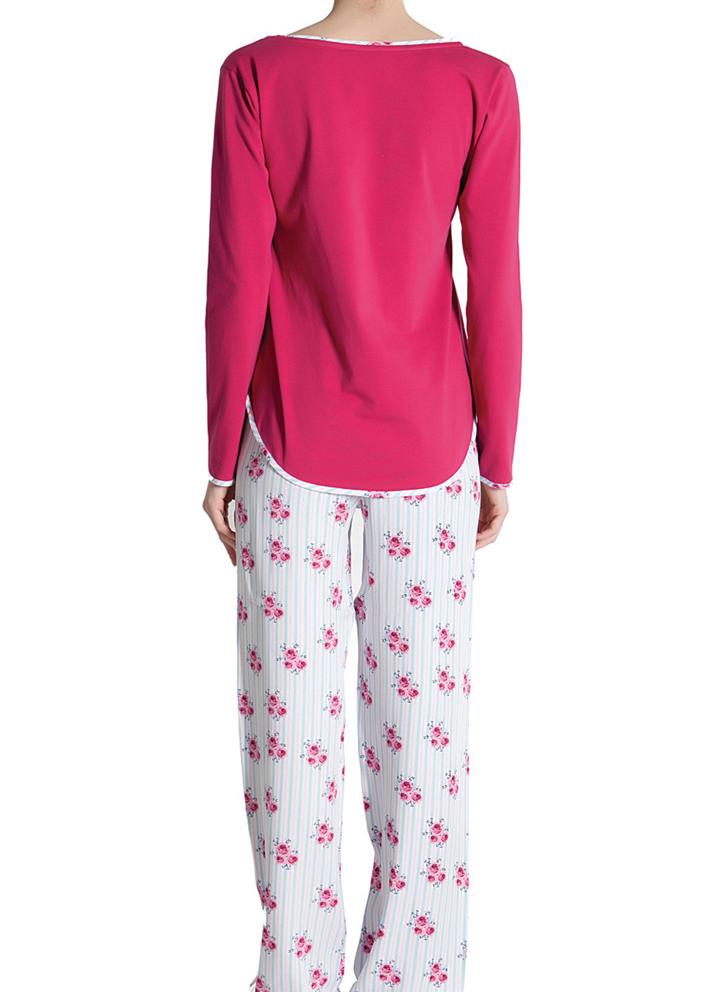 Фуксиновая всесезон пижама (лонгслив, брюки) Miorre