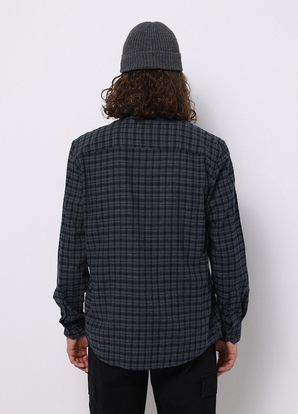 Темно-синяя кэжуал рубашка в клетку Colin's