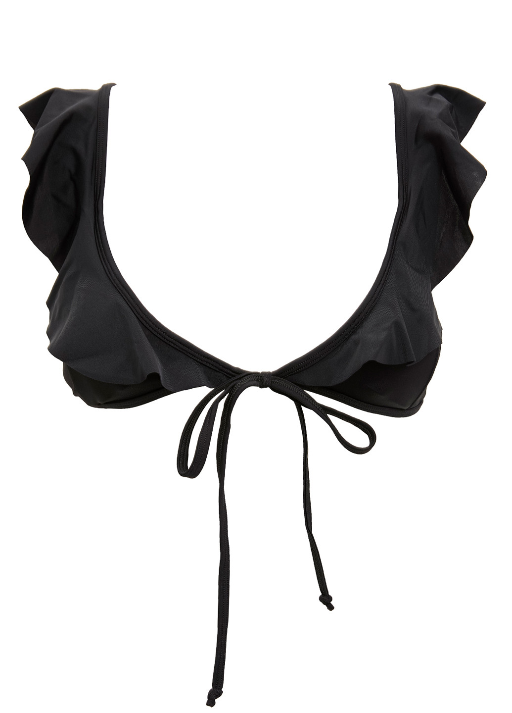 Купальный лиф DeFacto бикини чёрный пляжный полиэстер