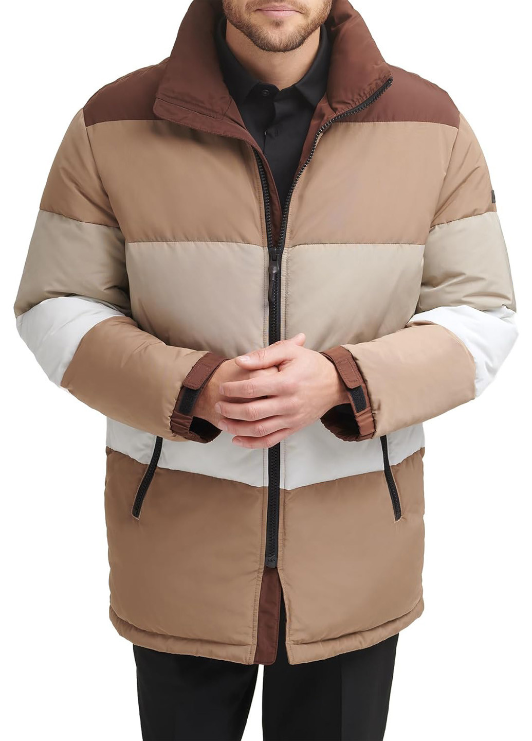 Коричнева демісезонна куртка DKNY