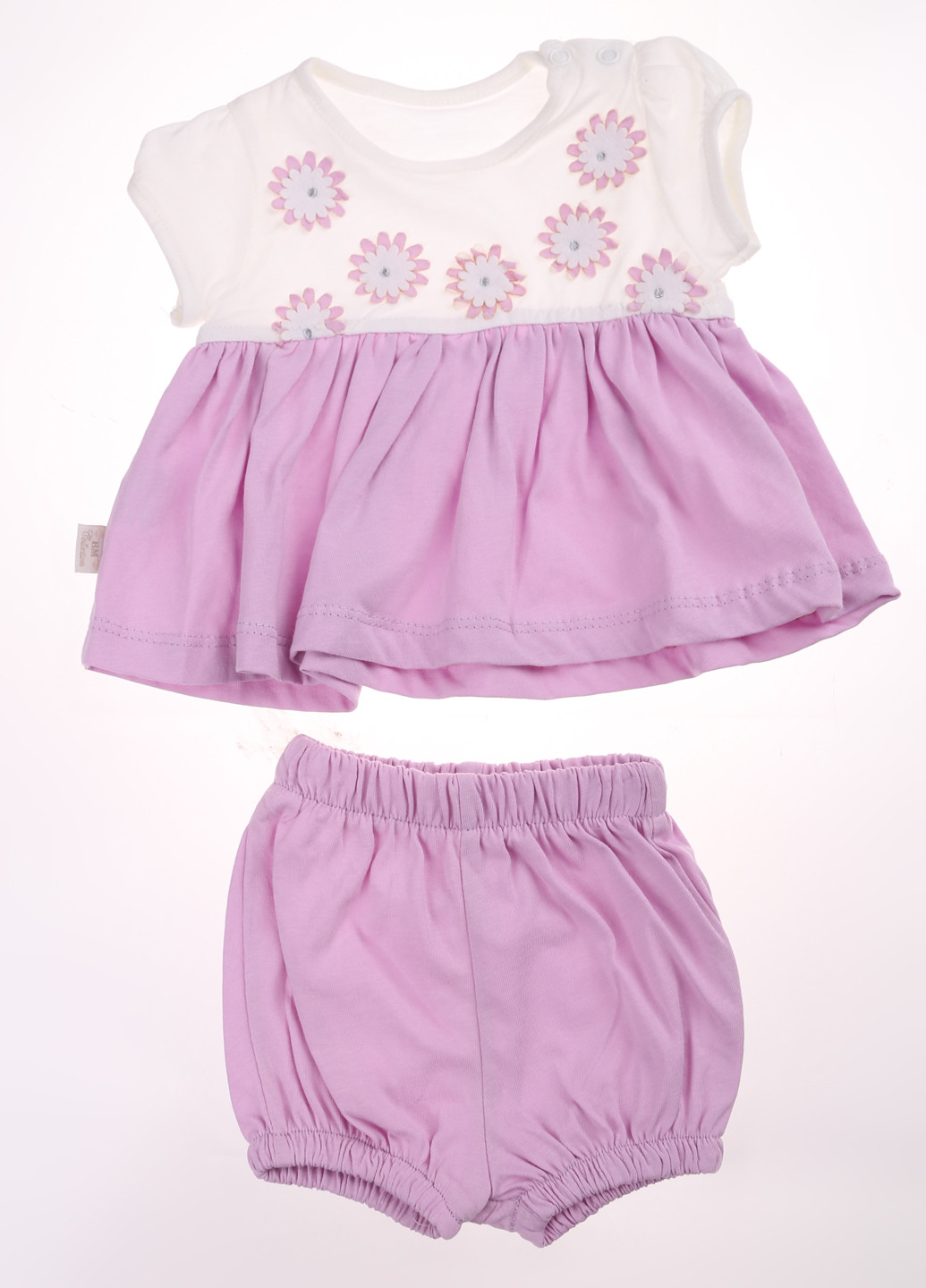 Фиолетовый летний комплект (блуза, шорты) Bebemania
