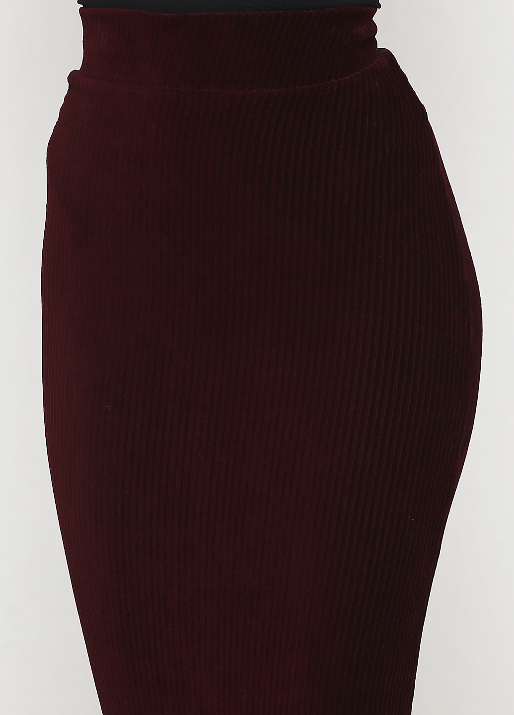 Сливовая кэжуал однотонная юбка Bershka карандаш