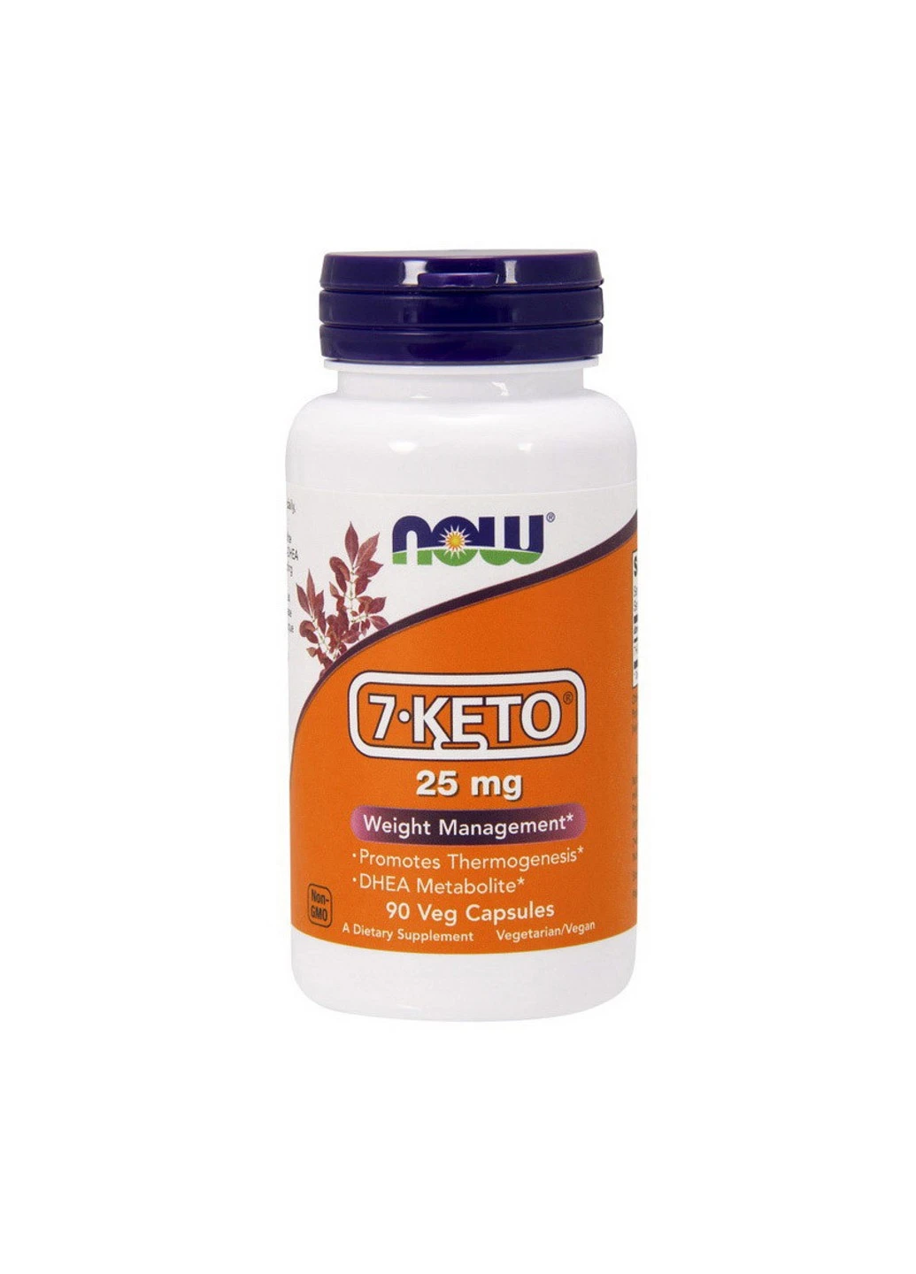 7 кето NOW 7-KETO 25 mg (90 капс) Now Foods (255407459)