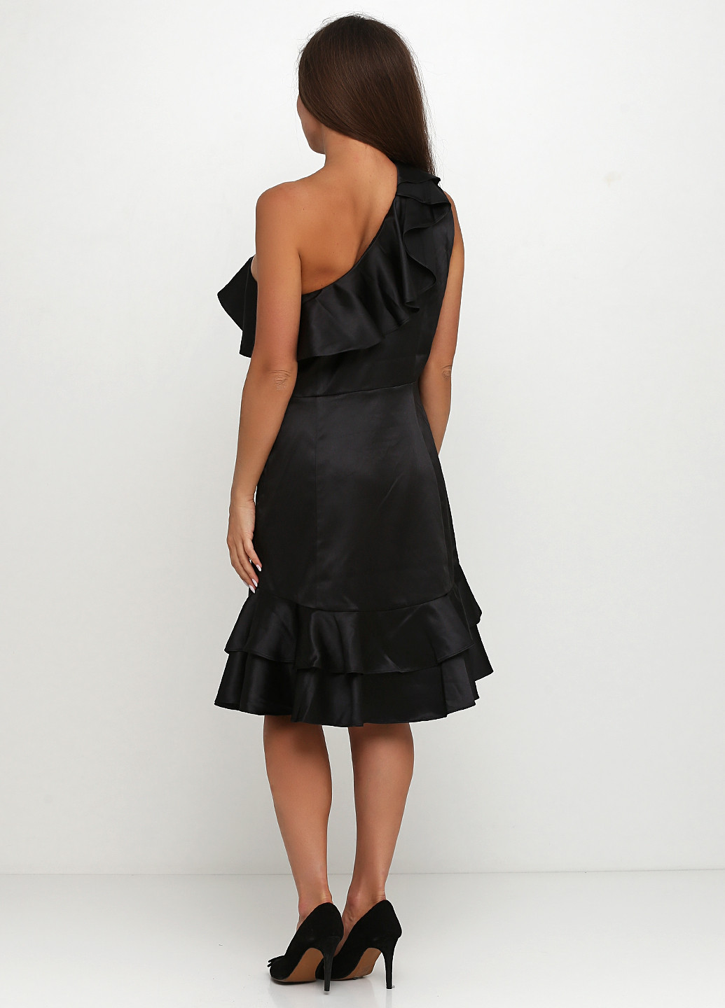 Чорна кежуал сукня, сукня кльош By Very однотонна