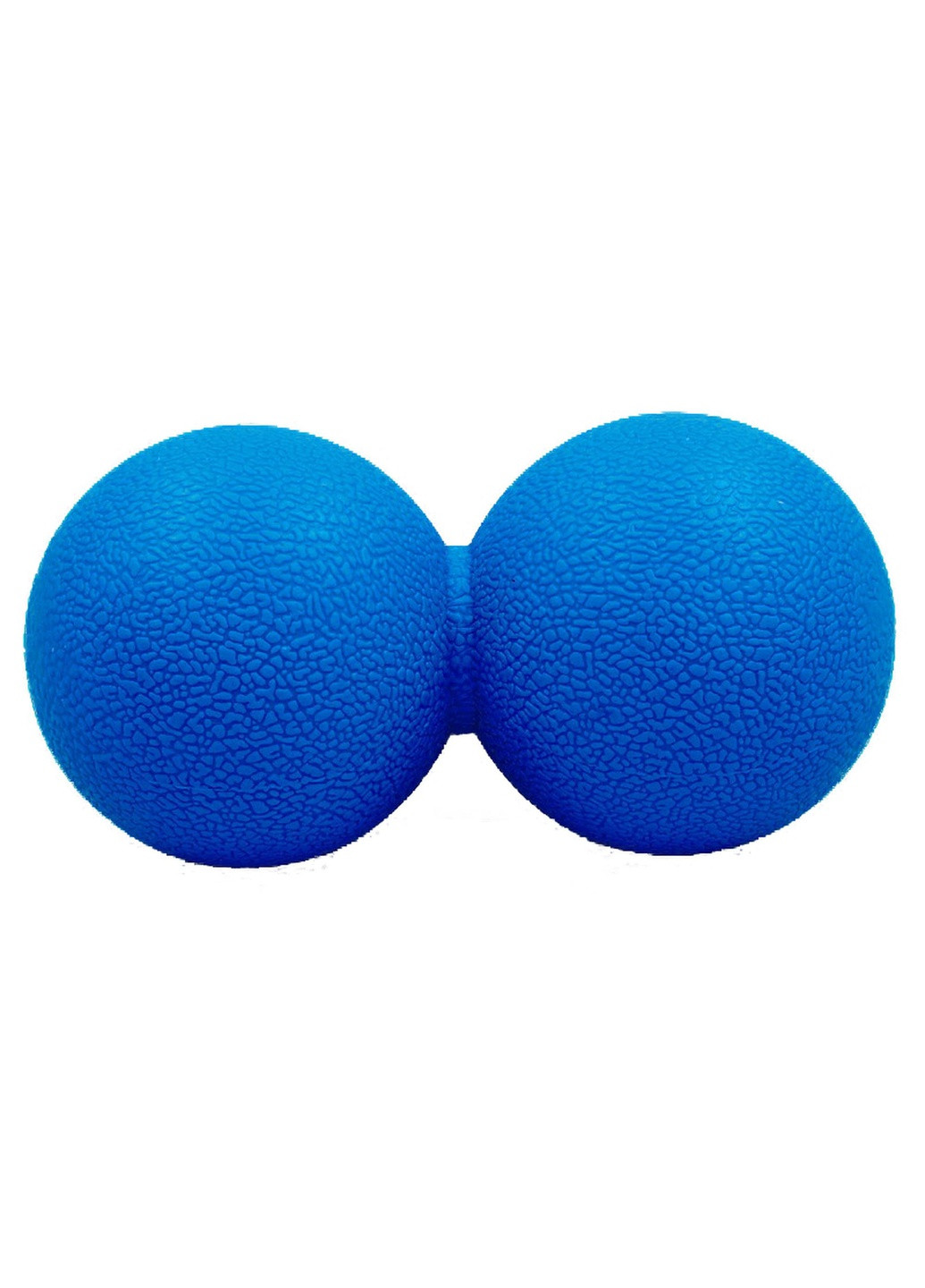Массажный мячик TPR 6х12 см двойной синий (мяч для массажа спины, миофасциального релиза и самомассажа) EF-MD12-BL EasyFit (243205395)