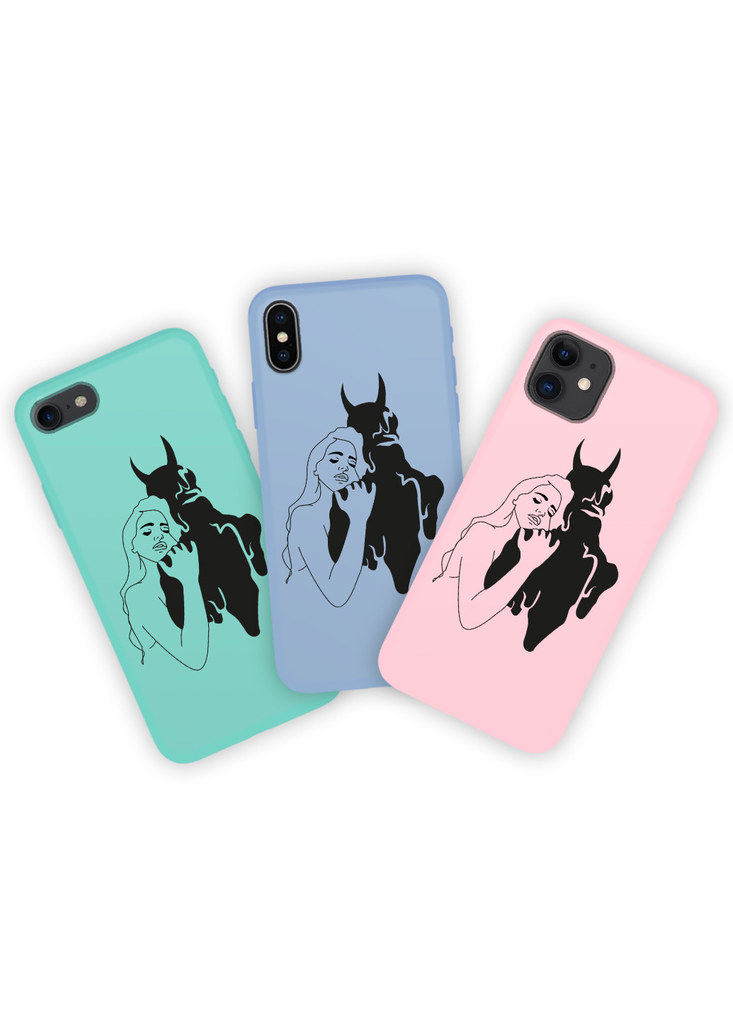 Чехол силиконовый Apple Iphone 11 Pro Max Контурный минимализм (Contour minimalism) (9232-1358) MobiPrint (219774703)